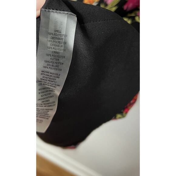 Off The Shoulder Floral short Mini Shift Dress Vince Camuto‎ Bows Romantic Sz 4 - Picture 7 of 10